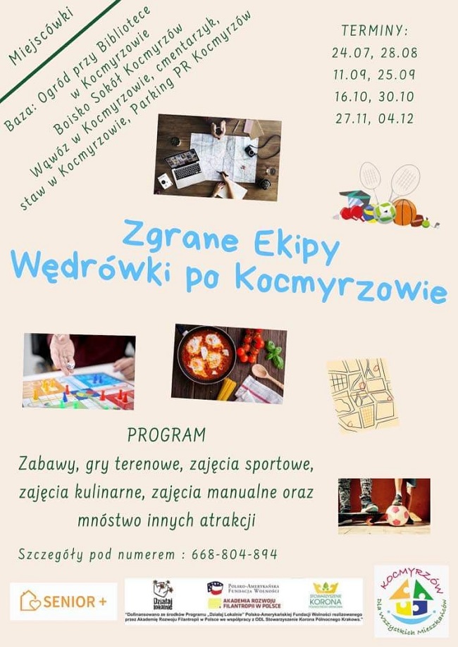 Zagrane ekipy Kocmyrzów 